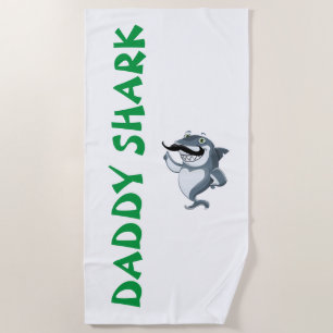 Serviette De Plage Daddy Shark