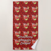 Serviette De Plage Daiquiri aux fraises (Devant)