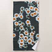 Serviette De Plage Daisy Daisies Floral (Devant)