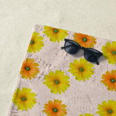 Serviette De Plage Daisy floral bouquet (En situation)