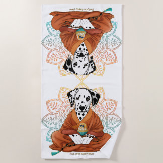 Serviette De Plage Dalmatien Trouve Ton Endroit Heureux