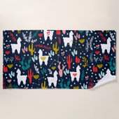 Serviette de plage d'alpaga (Devant)