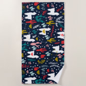 Serviette de plage d'alpaga (Devant)