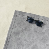 Serviette De Plage Damas de libellule violette (En situation)