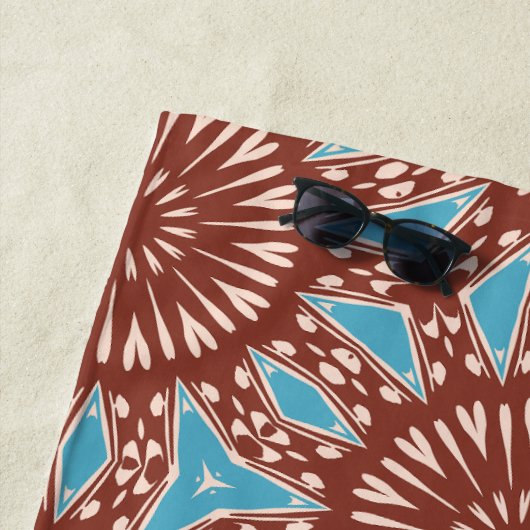 Serviette De Plage Dan Flashes Maximalist Beach Towel (En situation)