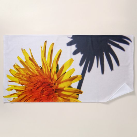 Serviette De Plage Dandelion et ombre btcnm (Devant)