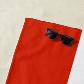 Serviette De Plage Dannebrog ; Le drapeau officiel du Danemark (En situation)