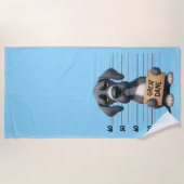Serviette De Plage Danois géant coquin (Devant)