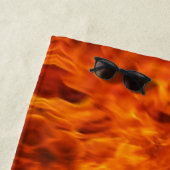 Serviette De Plage Dans le feu (En situation)