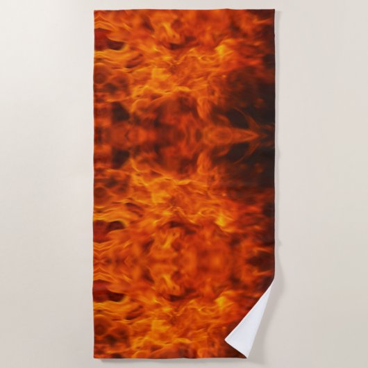 Serviette De Plage Dans le feu (Devant)