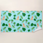 Serviette De Plage Dans l'Ocean Blue Beach Towel (Devant)