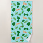 Serviette De Plage Dans l'Ocean Blue Beach Towel (Devant)