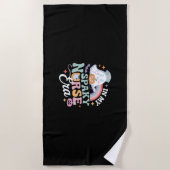 Serviette De Plage Dans Mon Époque Éffrayante Infirmière Halloween Tr (Devant)