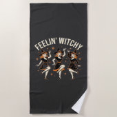 Serviette De Plage Danse de sorcière Halloween Feelin 'Witchy (Devant)