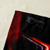 Serviette De Plage danse de voiture violette (En situation)