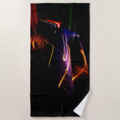 Serviette De Plage danse de voiture violette (Devant)