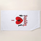 Serviette De Plage Danse I Heart Tap (Devant)