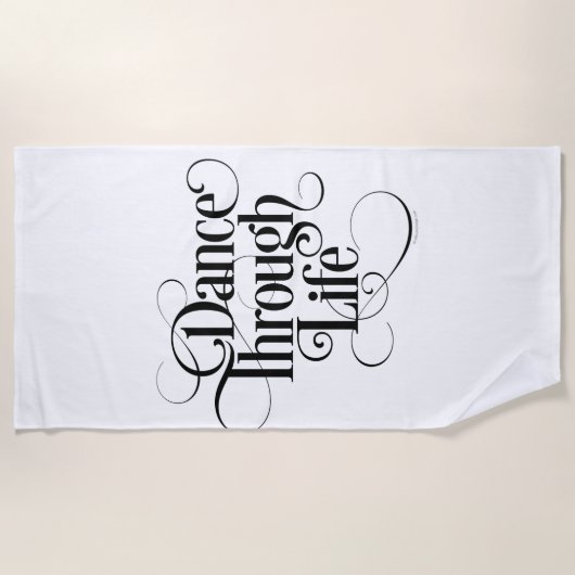 Serviette De Plage Danse par la vie (Devant)