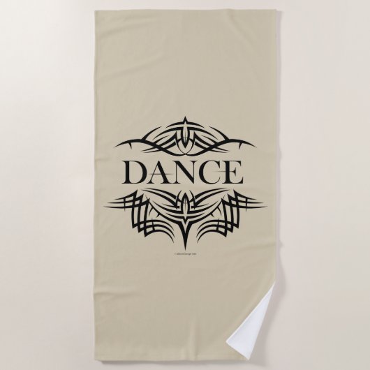 Serviette De Plage Danse tribale (Devant)