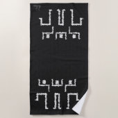 Serviette De Plage Danse tribale (Devant)