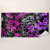 Serviette De Plage Danser Hibiscus Hawaii Violet Blend (Devant)