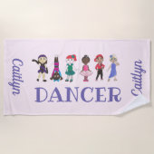 Serviette De Plage DANSER Personnalisé Ballet Tap Jazz Lyrical Acro (Devant)