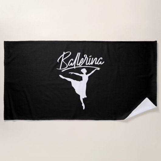 Serviette De Plage Danseur de Ballerina (Devant)