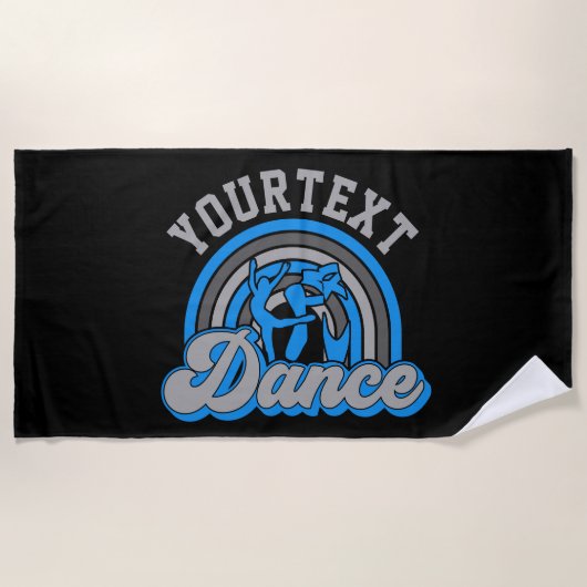 Serviette De Plage Danseur de ballet AJOUTER DU TEXTE Danse classique (Devant)