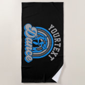 Serviette De Plage Danseur de ballet AJOUTER DU TEXTE Danse classique (Devant)