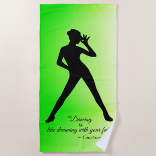 Serviette De Plage Danseur de robinet moderne avec devis