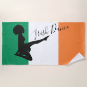 Serviette De Plage Danseur irlandais et Drapeau irlandais Soft Shoe D (Devant)