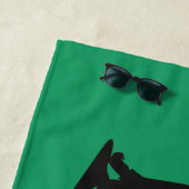 Serviette De Plage Danseur irlandais et Drapeau irlandais Soft Shoe D (En situation)