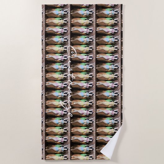 Serviette De Plage Danseurs Hawaiian Hula Thunder_Cove (Devant)