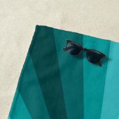Serviette de plage d'Aqua d'illusion optique (En situation)