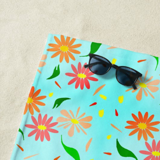 serviette de plage d'aqua marguerite (En situation)