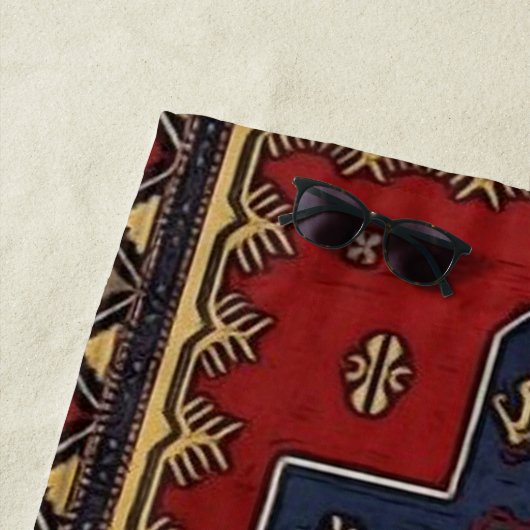 Serviette de plage d'art arménien (En situation)