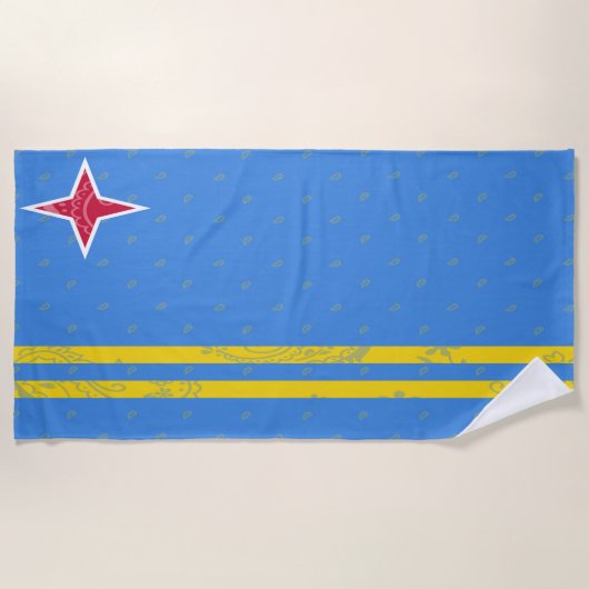 Serviette de plage d'Aruba (Devant)