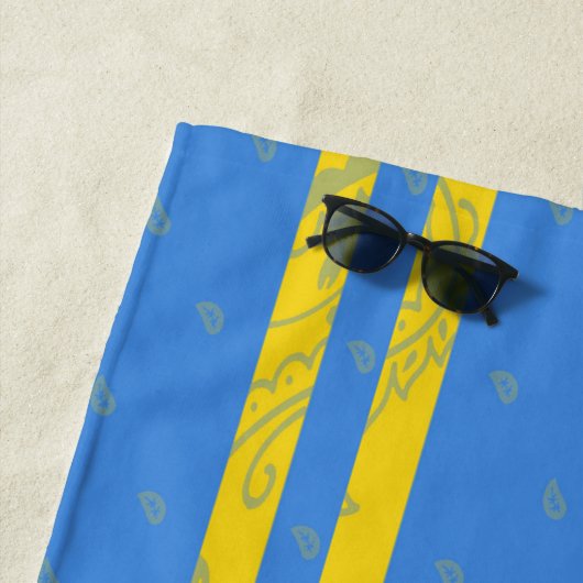 Serviette de plage d'Aruba (En situation)