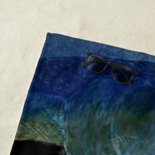 Serviette de plage d'attaque de requin (En situation)