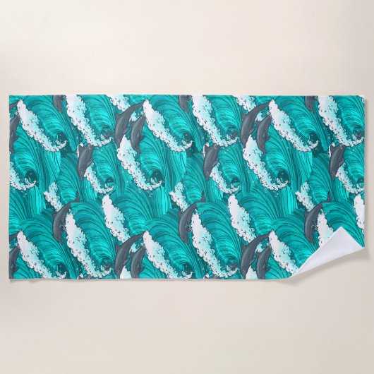 Serviette De Plage Dauphin (Devant)