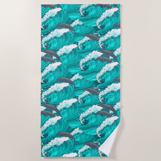 Serviette De Plage Dauphin (Devant)