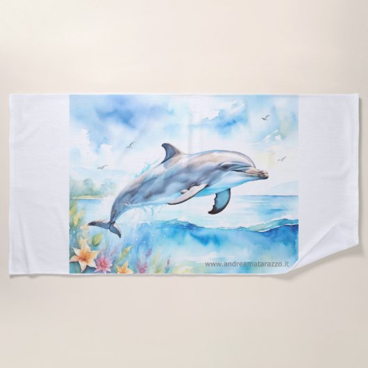 Serviette De Plage Dauphin (Devant)