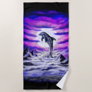 Serviette De Plage Dauphin lunaire