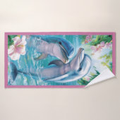 Serviette de plage dauphin magnifique (Serviette de bain)