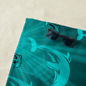 Serviette De Plage dauphin, poisson, nature, aquatique, design, belle (En situation)