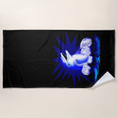 Serviette De Plage Dauphin souriant (Devant)