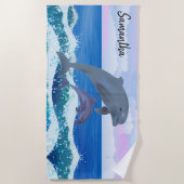 Serviette De Plage Dauphins (Devant)