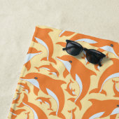 Serviette De Plage Dauphins mignons (En situation)