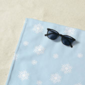 Serviette de plage Davin et Annie les manchots (En situation)