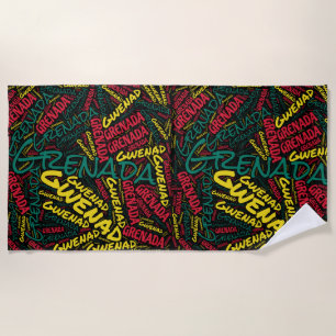 Serviette De Plage Dazar de Grenade colorés Patriotique